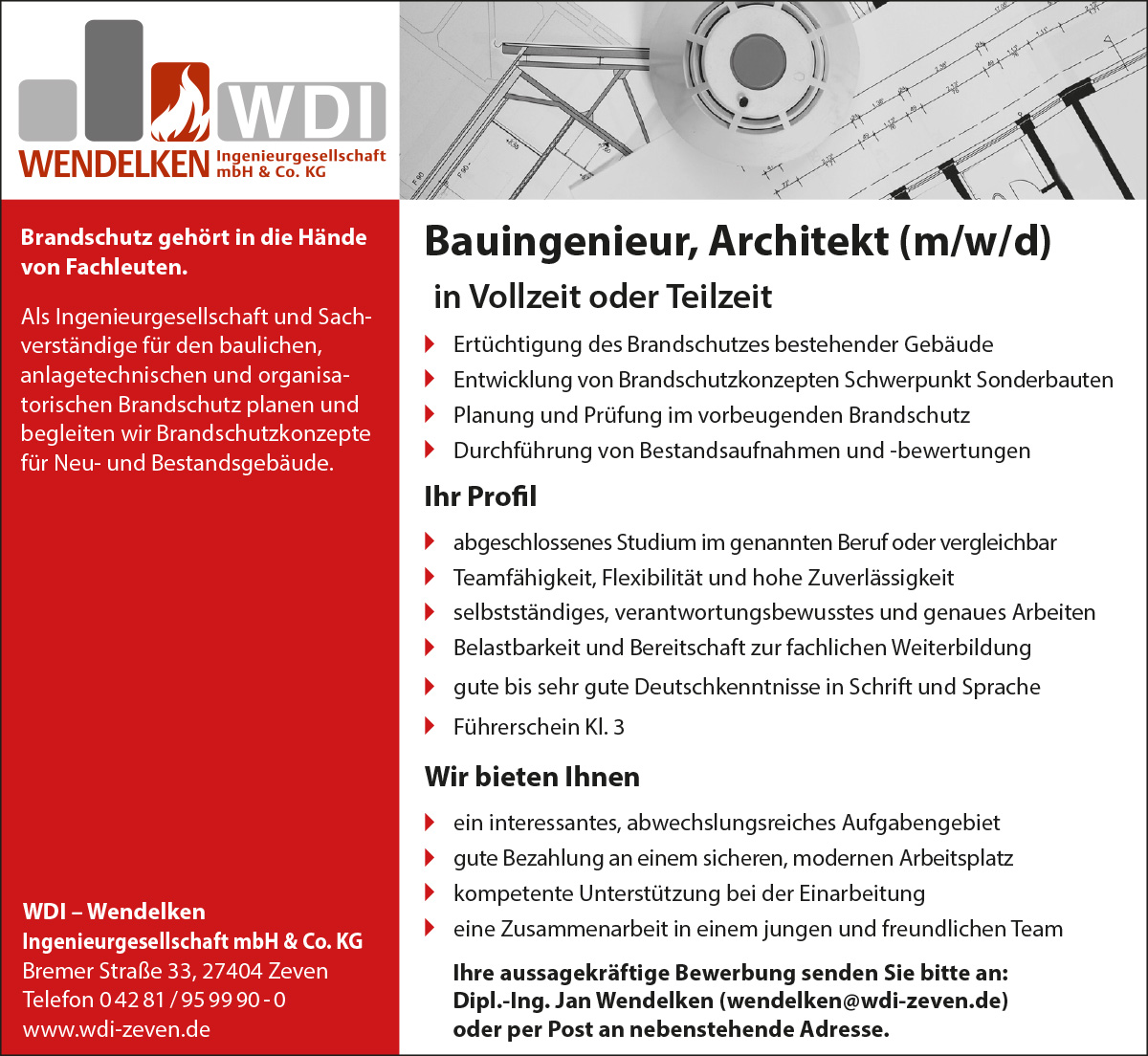 WDI Stellenanzeige Sommer 2020
